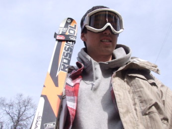 Senior Evan Swayze is a major part of the ski team this season