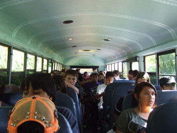 Hillmen sqeeze into overcrowded buses 