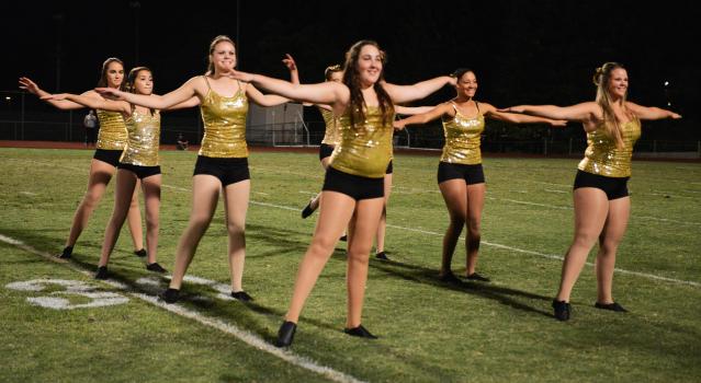 Last years dance team performs during one of Placers football games. There are doubts to whether or not Placer will have the dance team return next year.