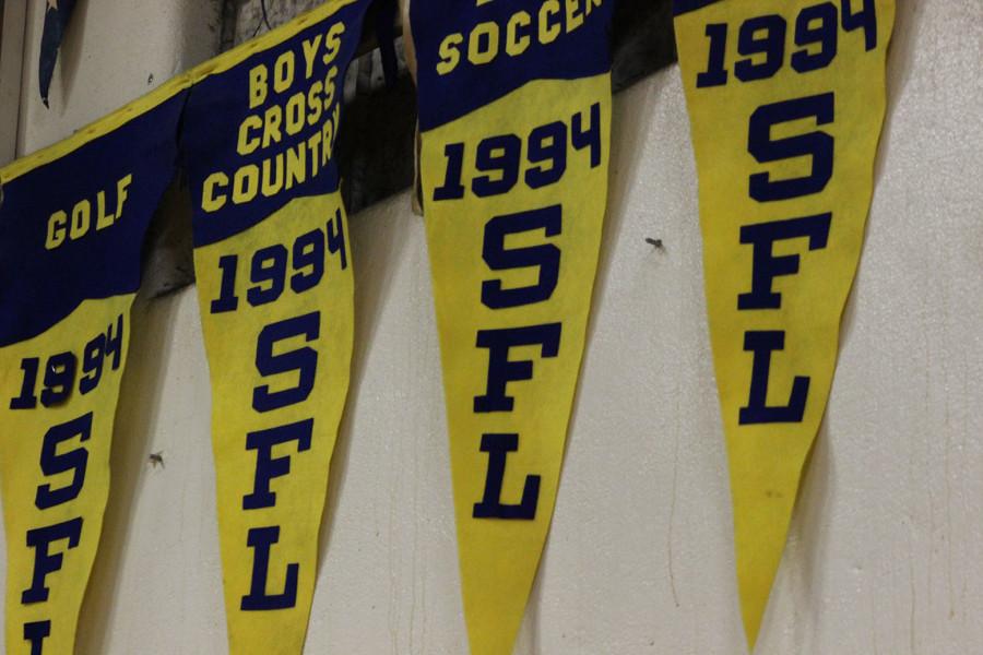 Banners in the Placer High gym hang high with pride of the many years we have been competing in multiple leagues.